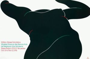 Black Foreshortened Nude, Milton Glaser, 1976